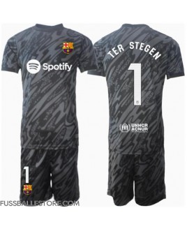 Günstige Barcelona Ter Stegen #1 Torwart 3rd trikot Kinder 2024-25 Kurzarm (+ Kurze Hosen)